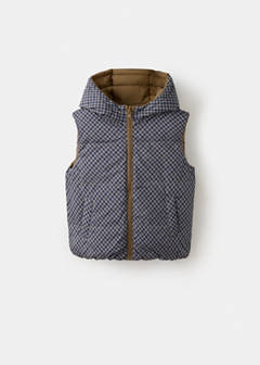Reversible hooded gilet — Navy 6