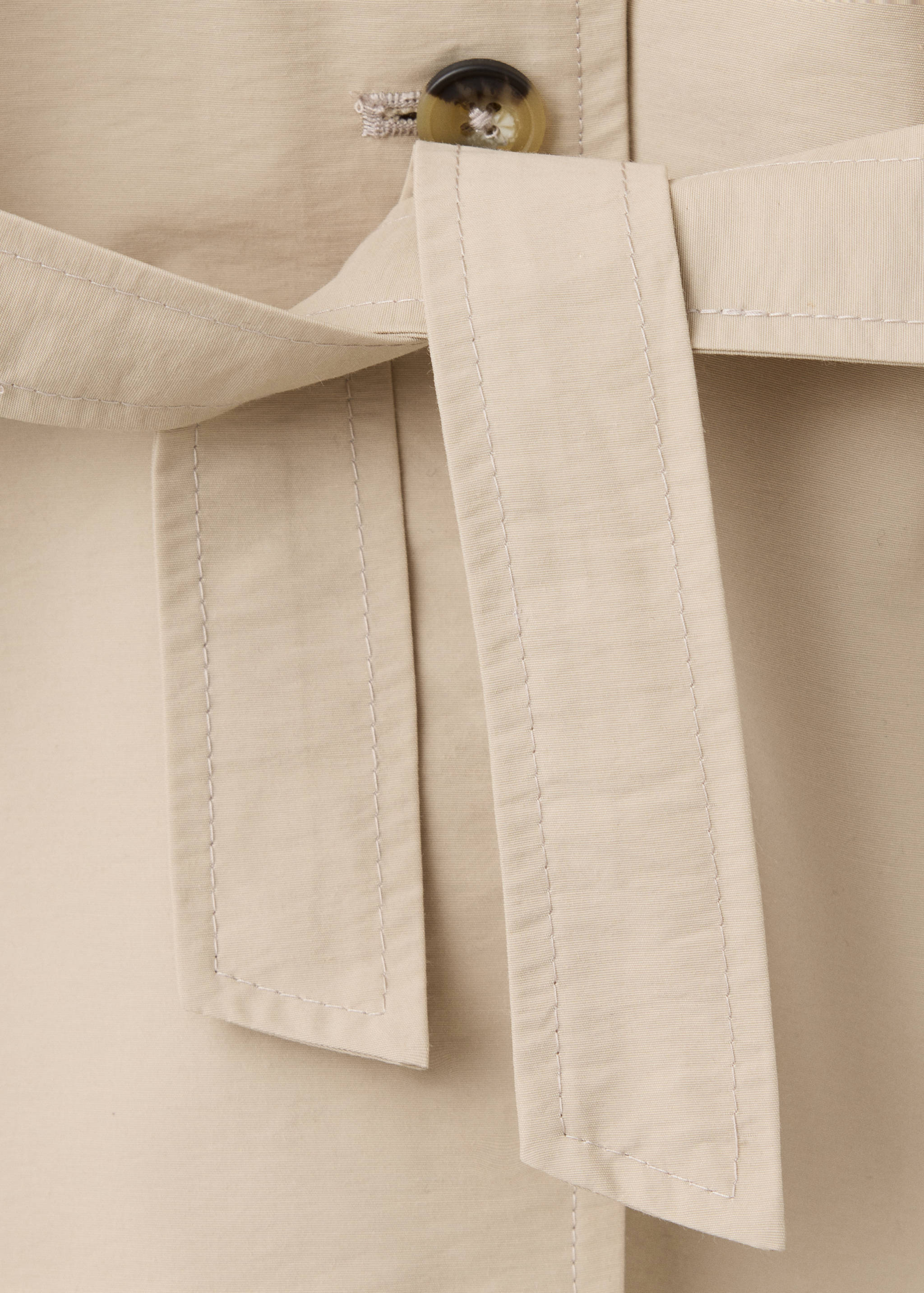 Trench en coton à nœud - Détail de l'article 0