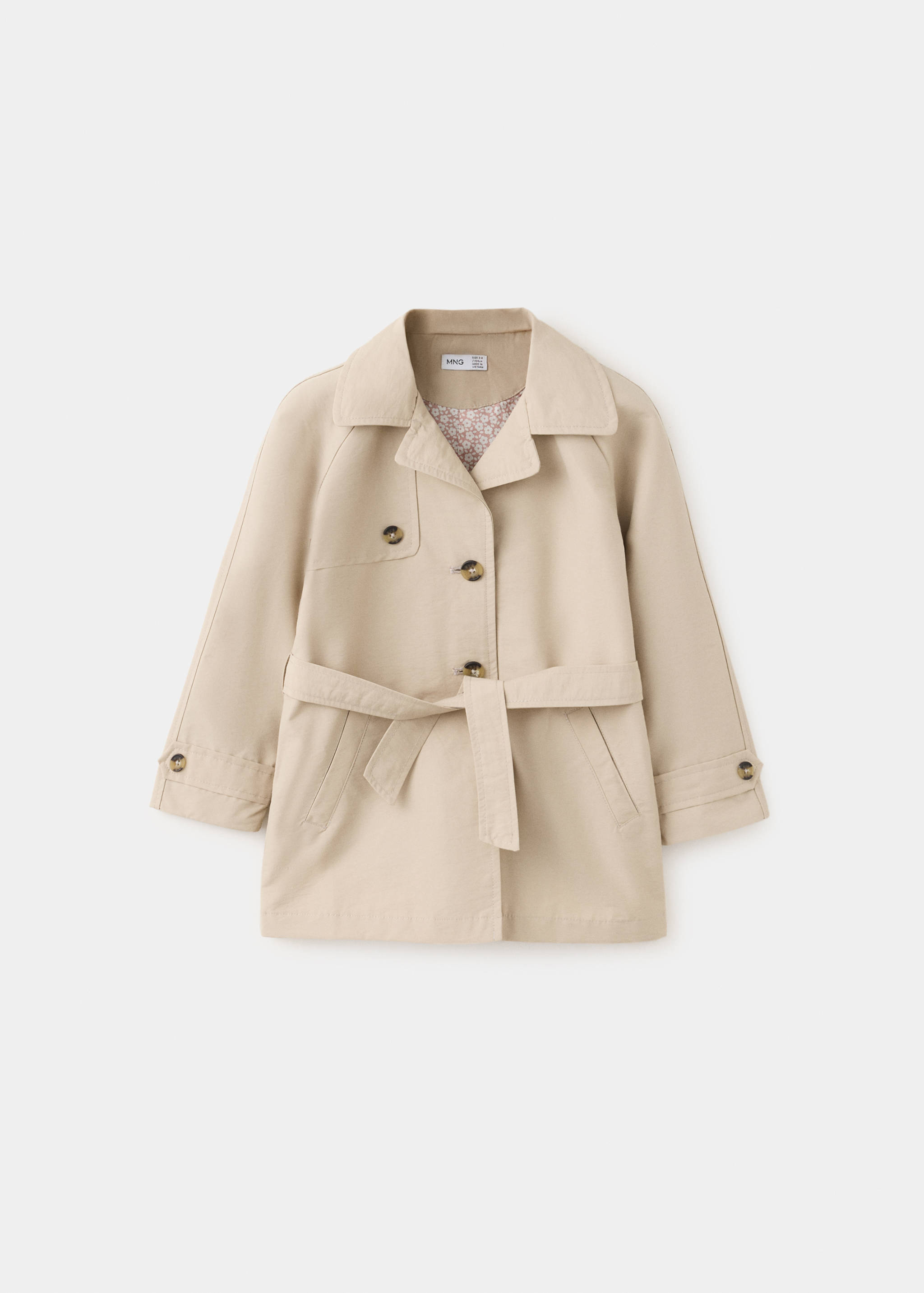Trench en coton à nœud - Article sans modèle