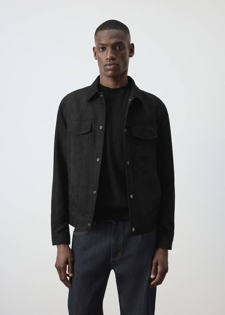 Denim jacket with a shirt-style collar - thumbnail 2