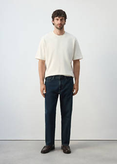 Sammy cropped carrot fit jeans — Deep Dark Blue 2