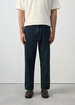Sammy cropped carrot fit jeans — Deep Dark Blue 1