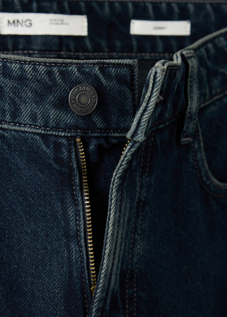 Sammy cropped carrot fit jeans — Deep Dark Blue