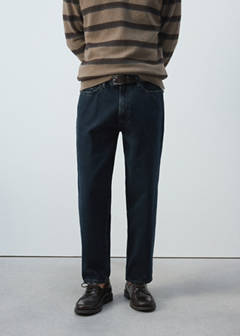 Sammy cropped carrot fit jeans — Deep Dark Blue 9