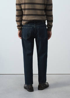 Sammy cropped carrot fit jeans — Deep Dark Blue 11