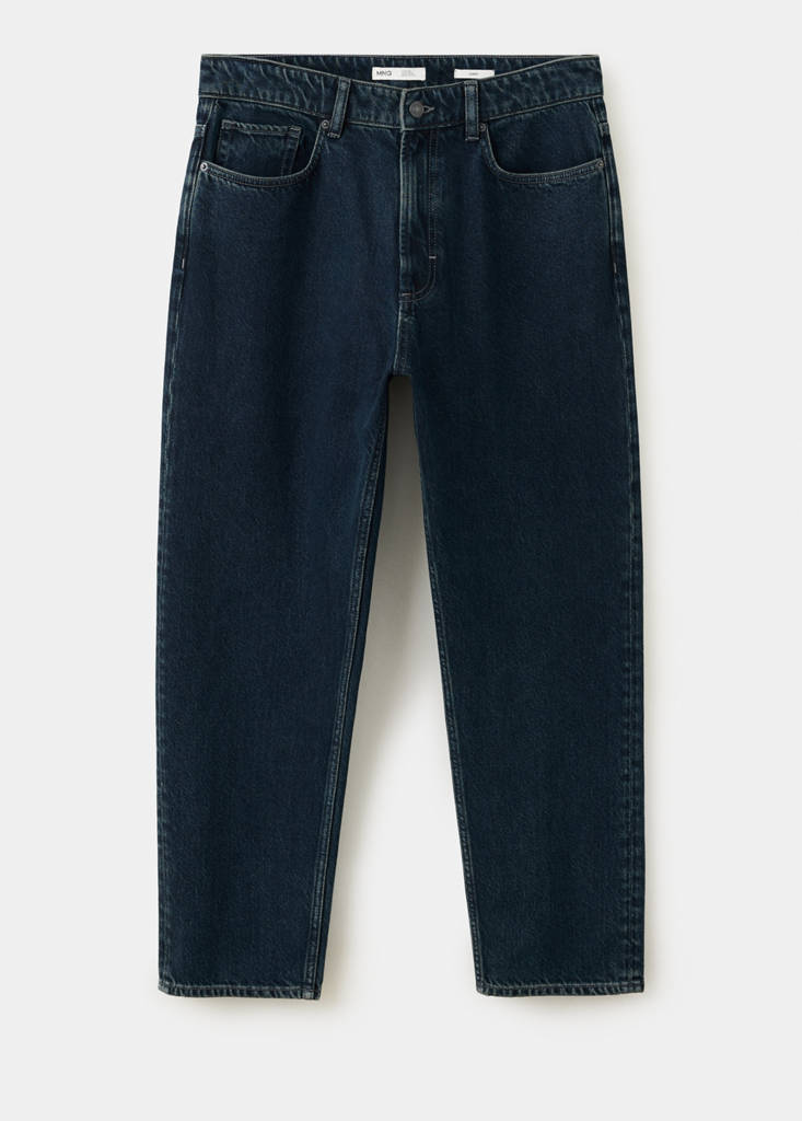 Sammy cropped carrot fit jeans — Deep Dark Blue