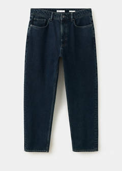 Sammy cropped carrot fit jeans — Deep Dark Blue 6