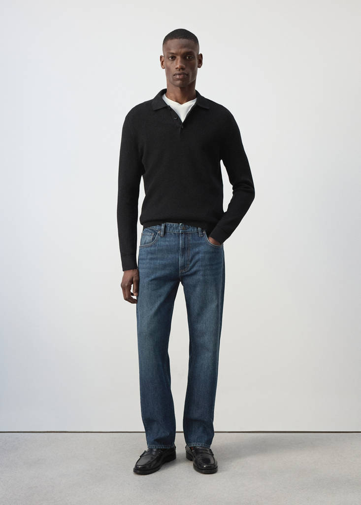 Light wash Moby relaxed fit jeans — Dark Blue