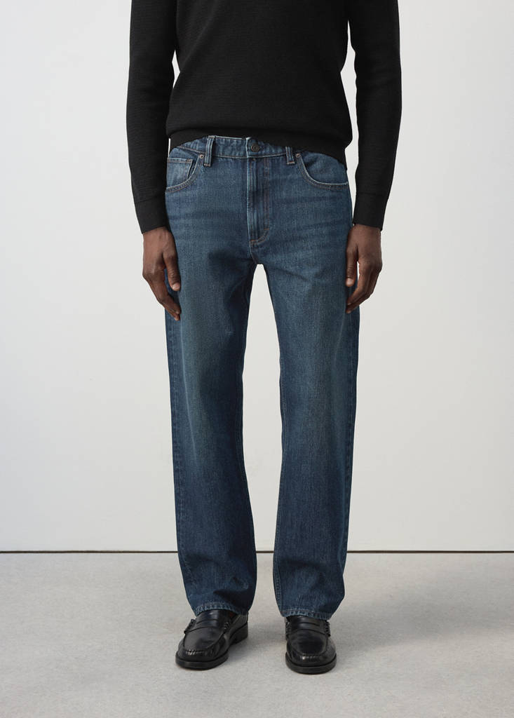 Light wash Moby relaxed fit jeans — Dark Blue