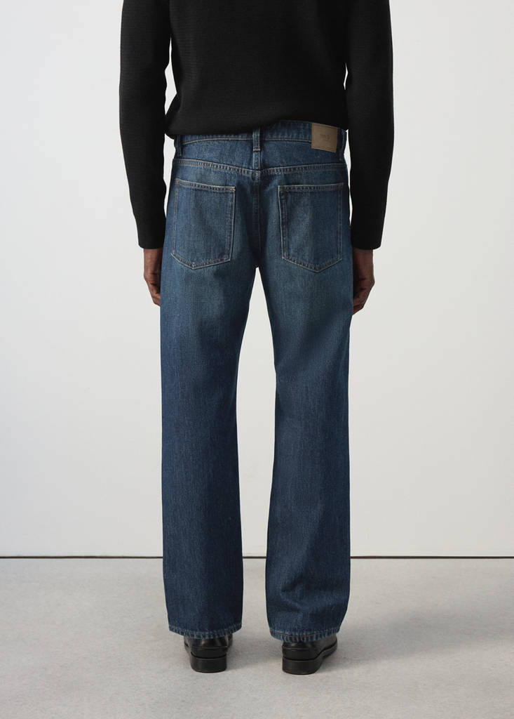 Light wash Moby relaxed fit jeans — Dark Blue