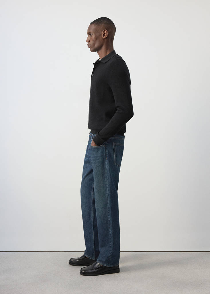 Light wash Moby relaxed fit jeans — Dark Blue
