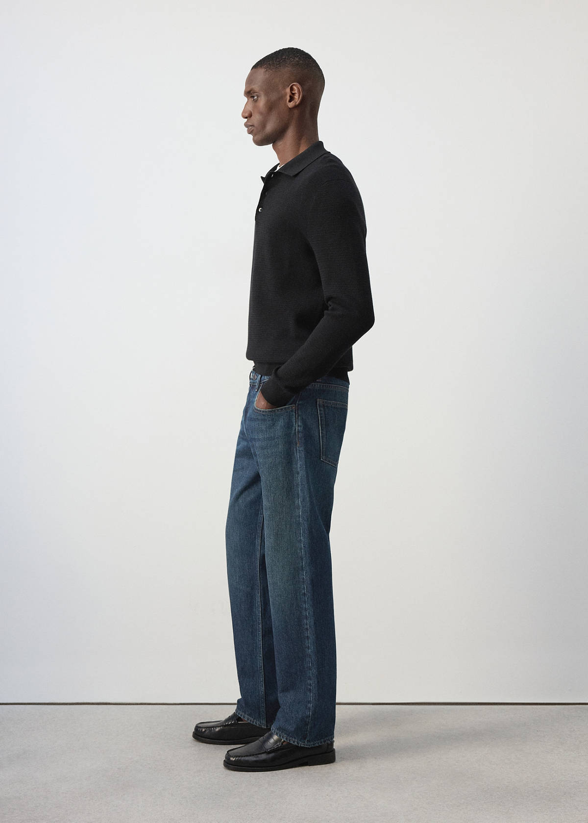Light wash Moby relaxed fit jeans — Dark Blue