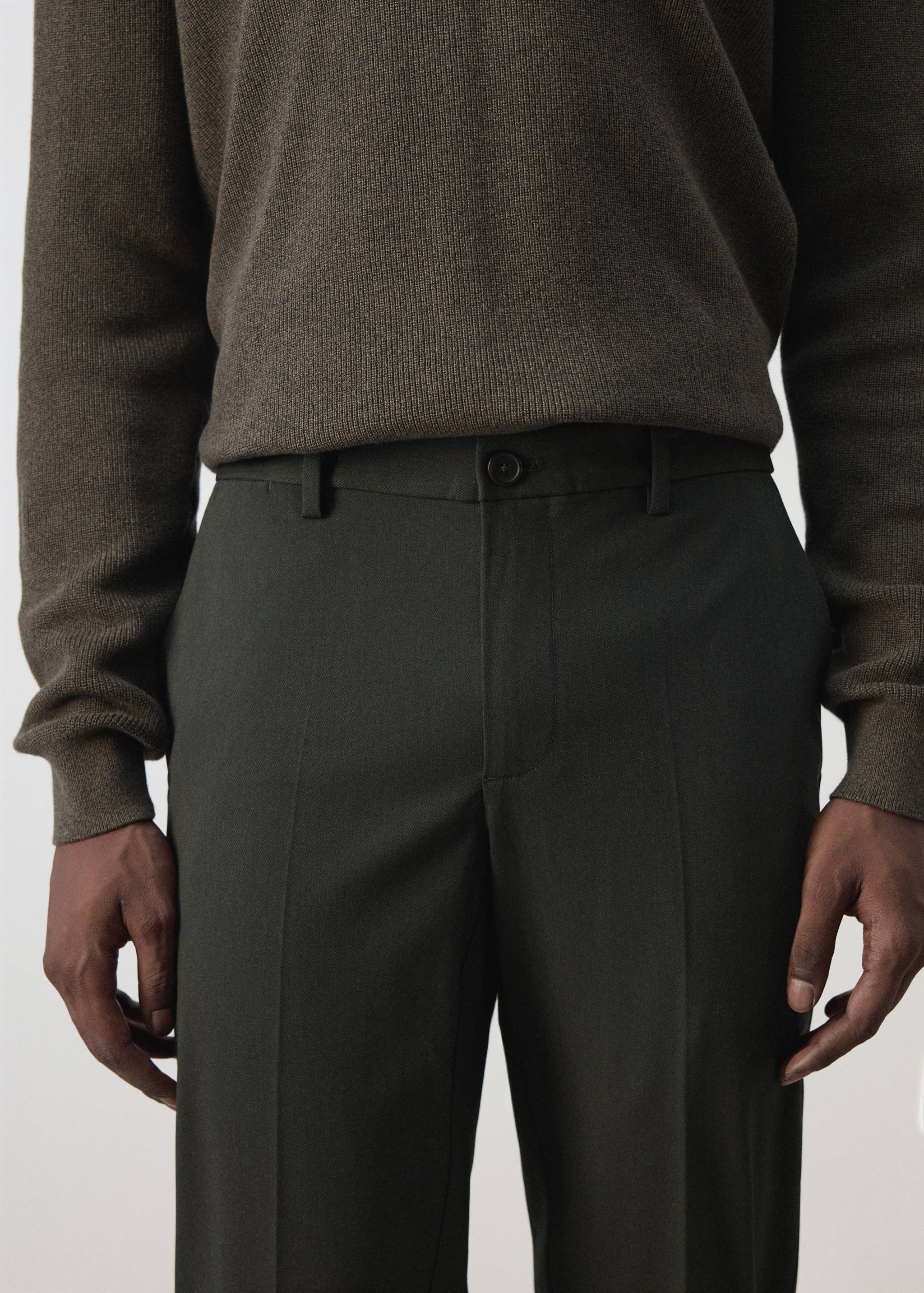 Bologna cropped slim-fit trousers - Details of the article 1