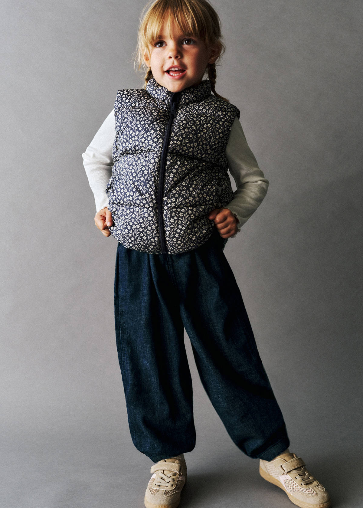 Pleated baggy jeans — Open Blue