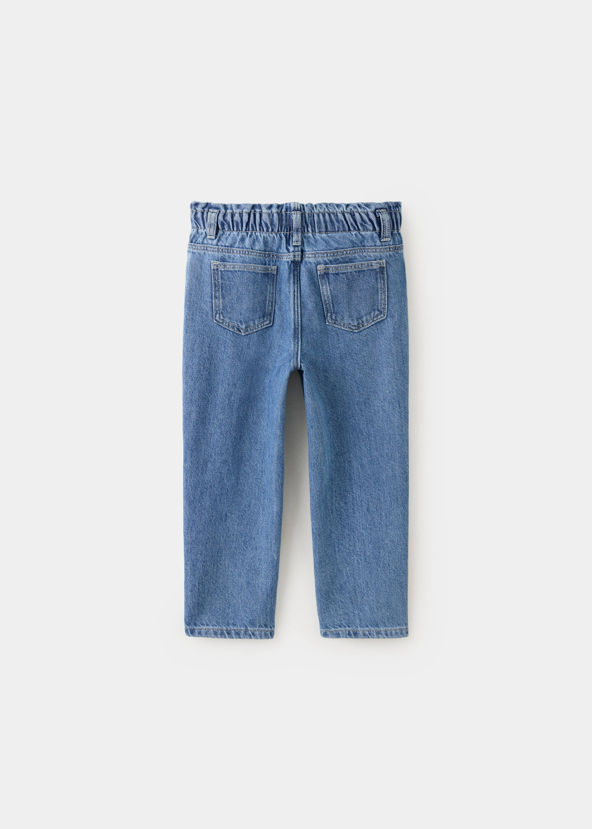 Paperbag waist jeans - Reverse of the article