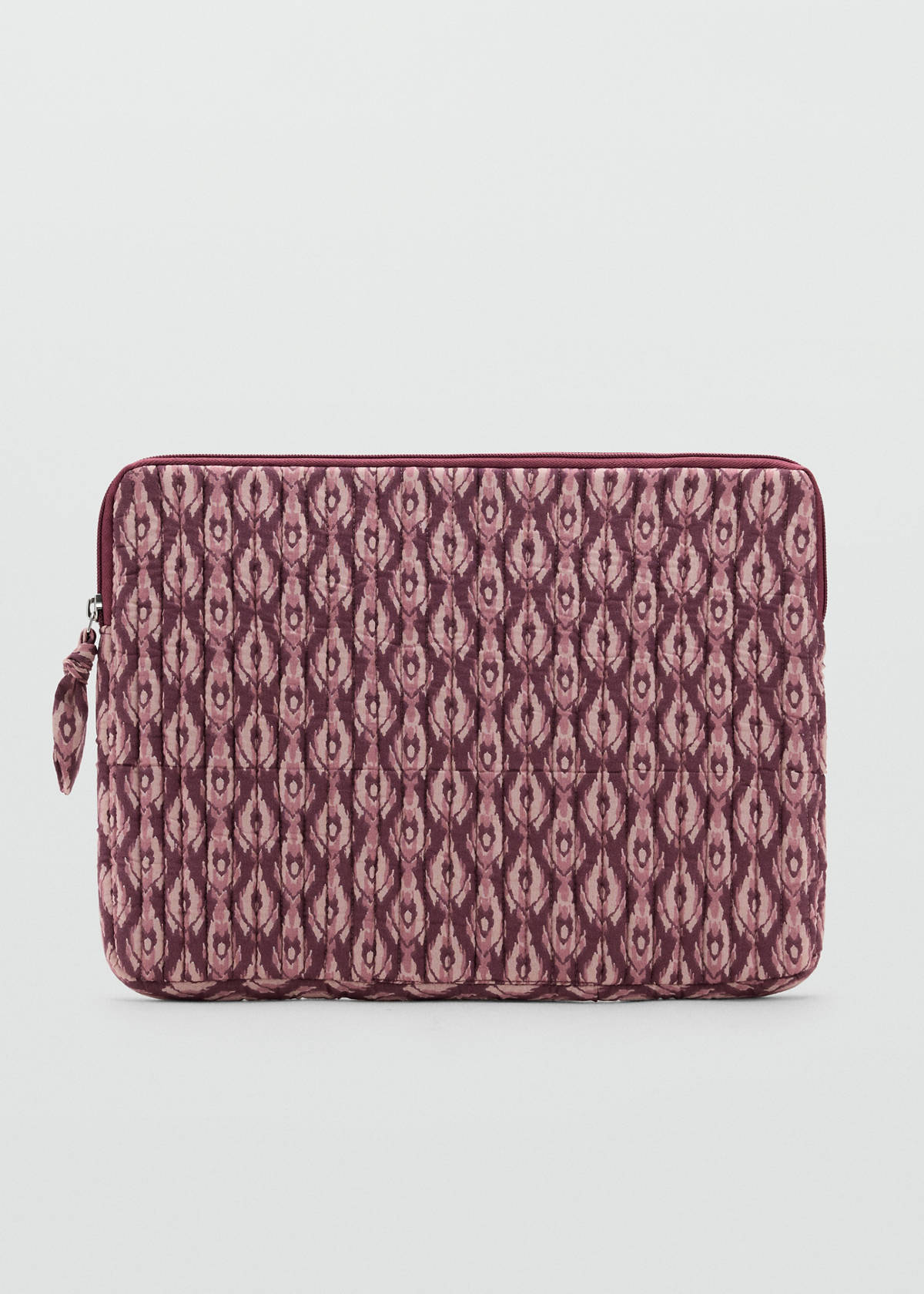 Padded printed laptop case — Pink