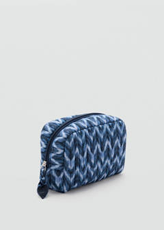 Quilted tie-dye toiletry bag — Blue 2