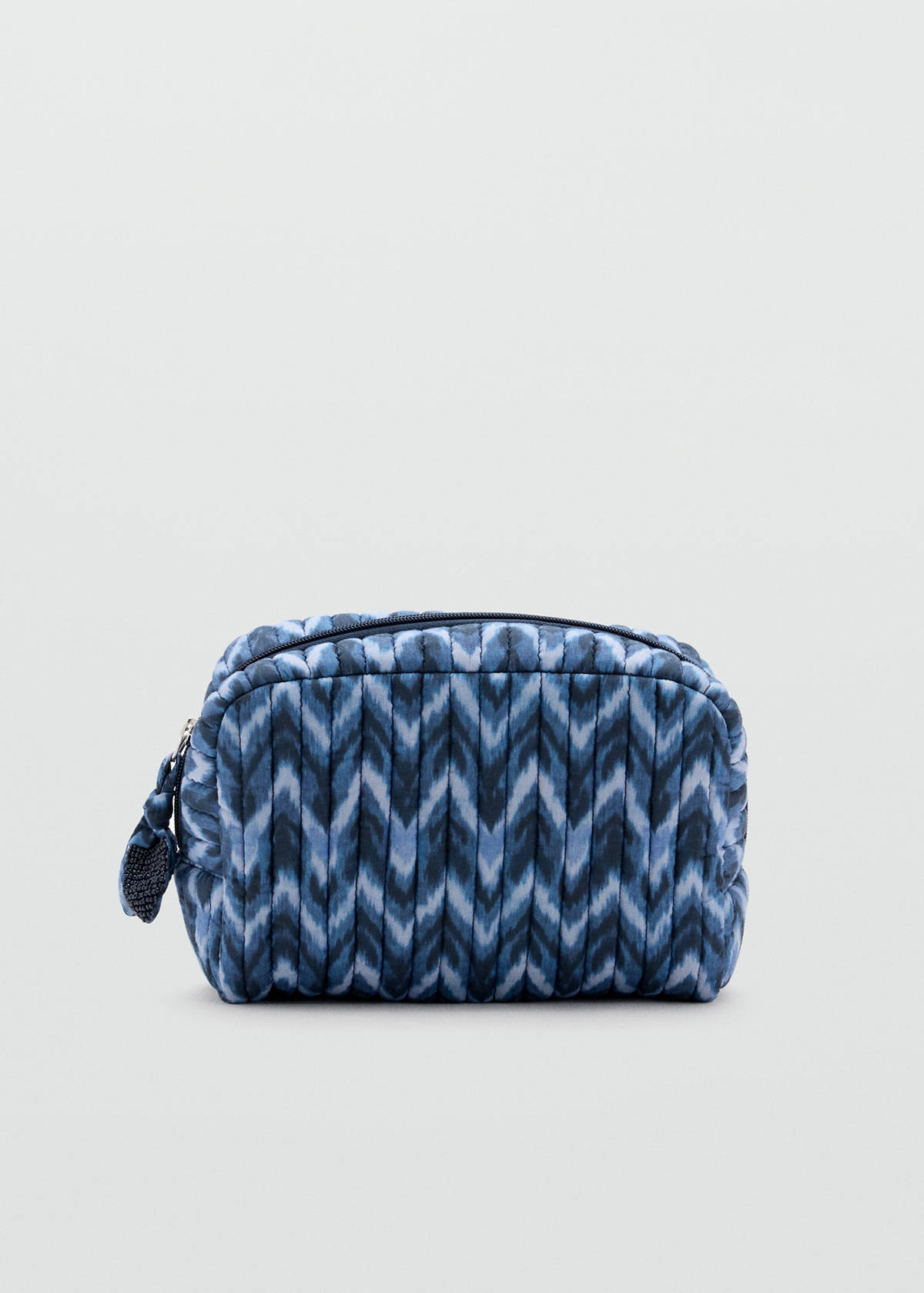 Quilted tie-dye toiletry bag — Blue