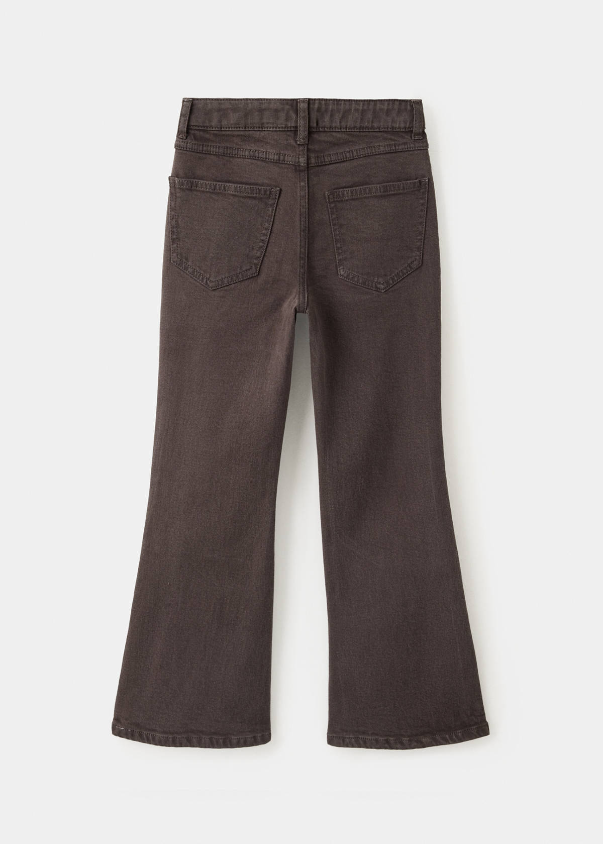 Straight-fit jeans with studs — Chocolate