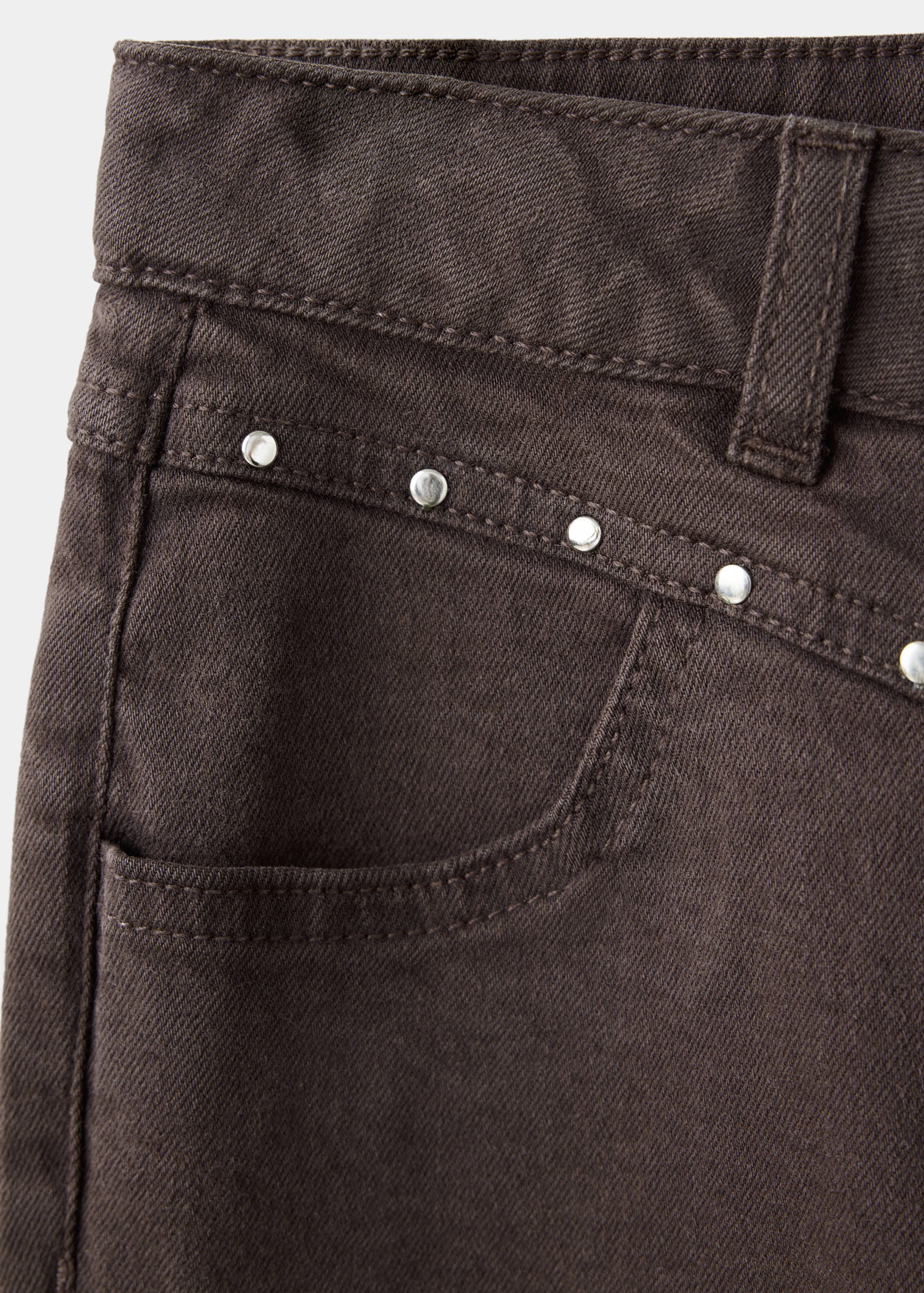 Straight-fit jeans with studs - Details of the article 0