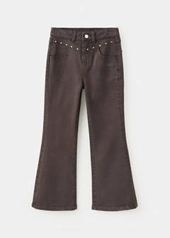 Straight-fit jeans with studs — Chocolate 3