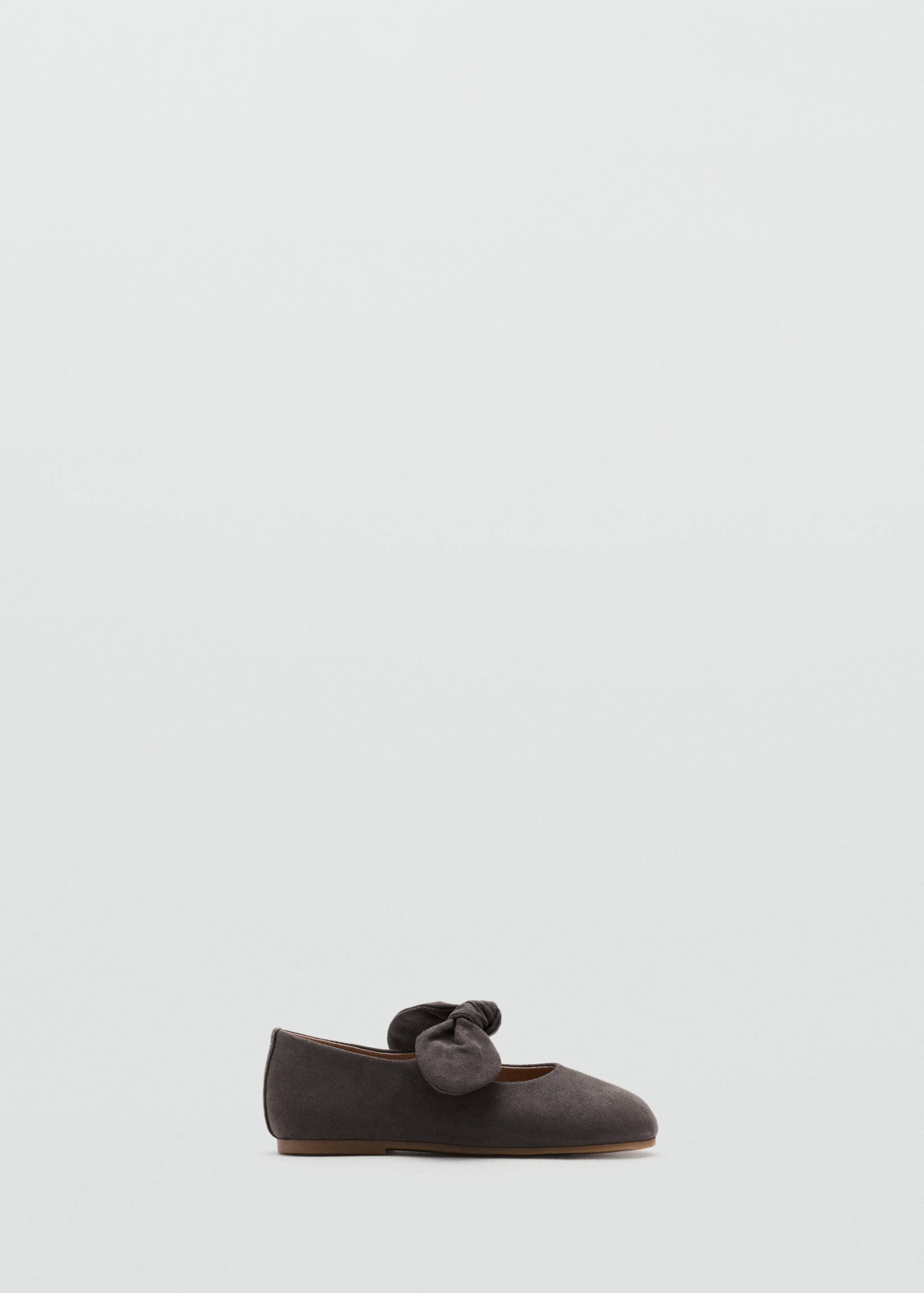 Suede effect bow ballet flats - Article without model
