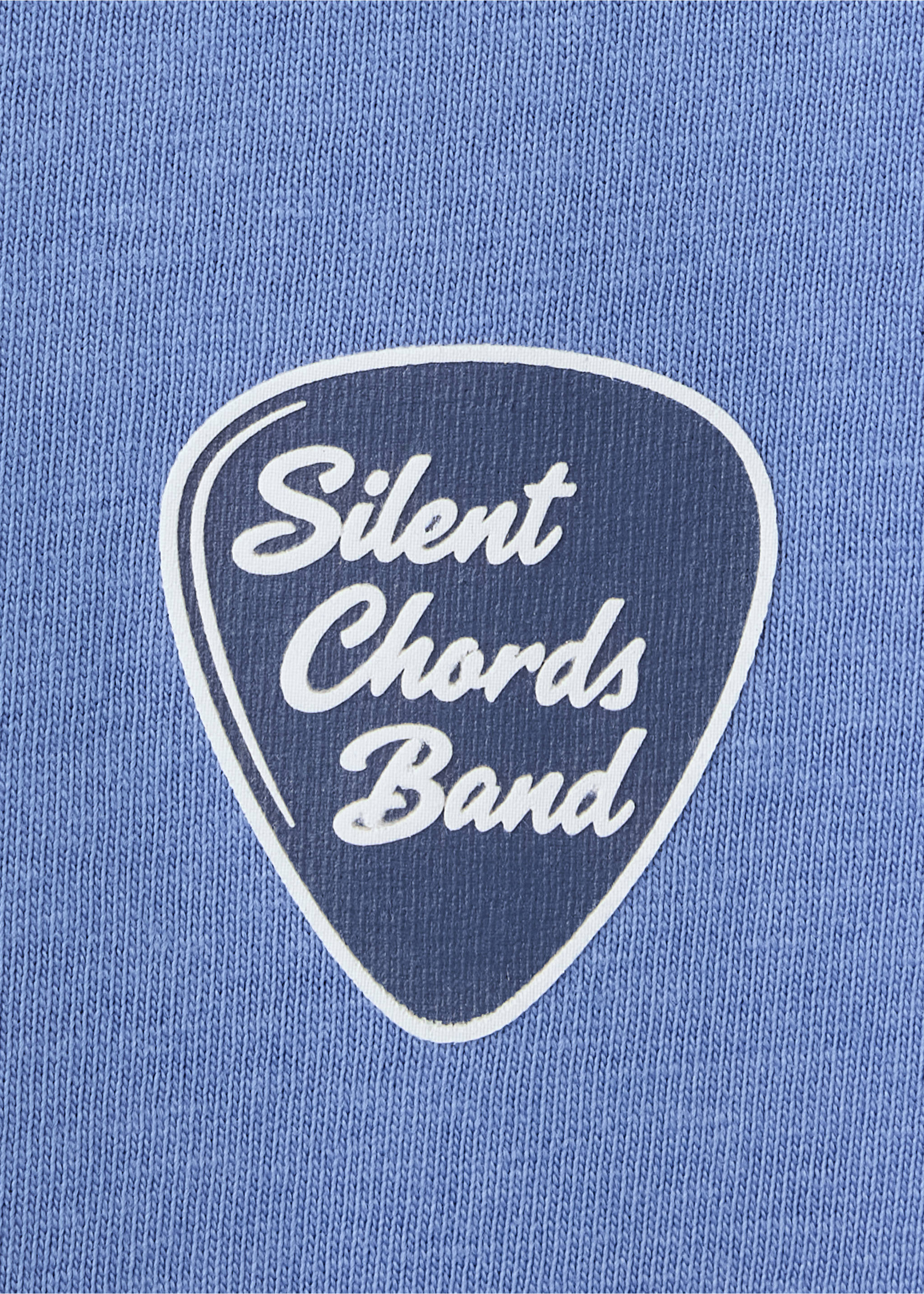 Printed cotton-blend t-shirt - Details of the article 8, Indigo Blue. Ref: 37024421-00.