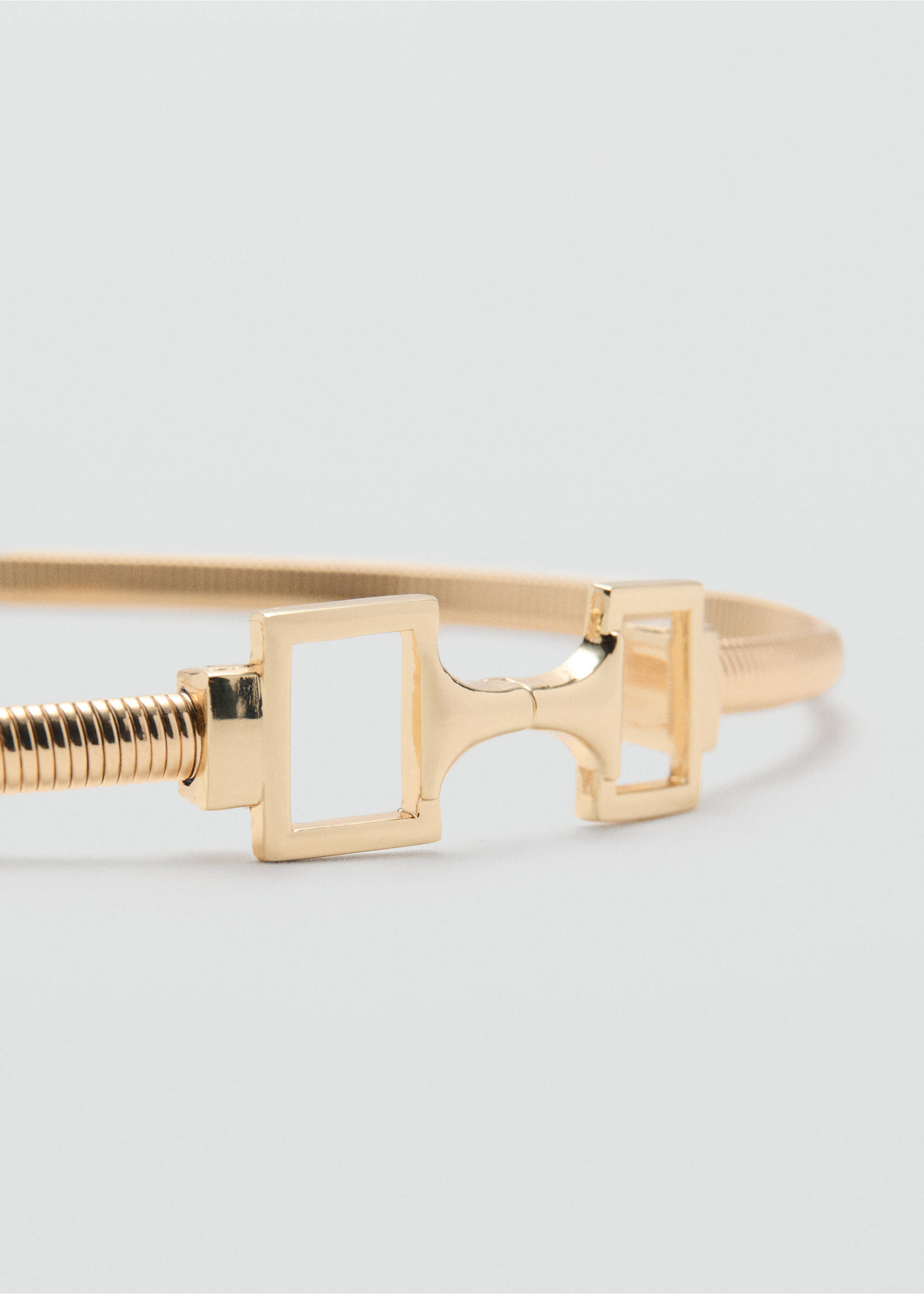 Chain belt buckle - Medium plane, Gold. Ref: 37024425-00.