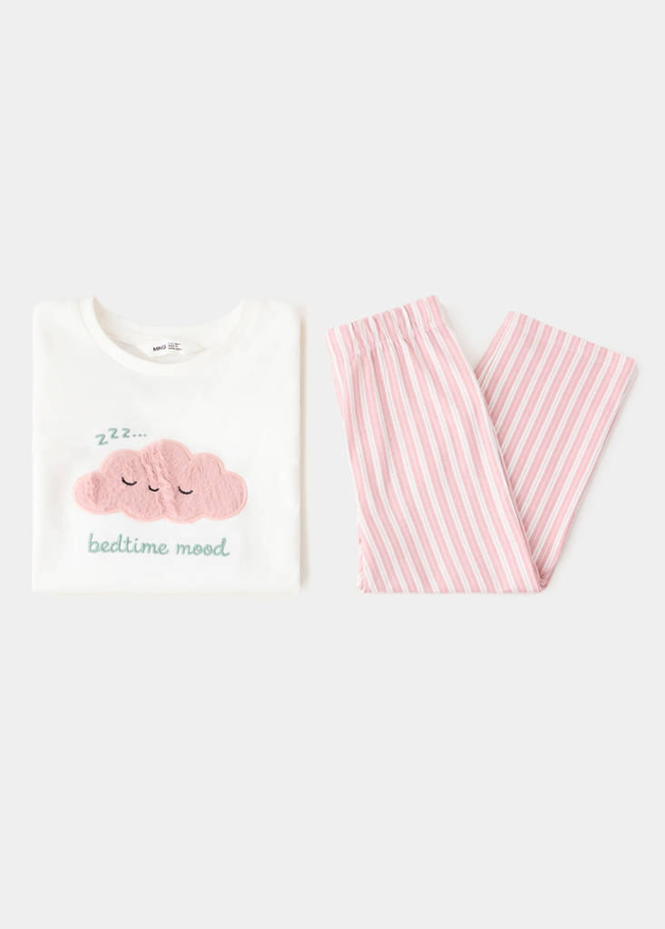 Full cloud cotton pyjama set — Off White