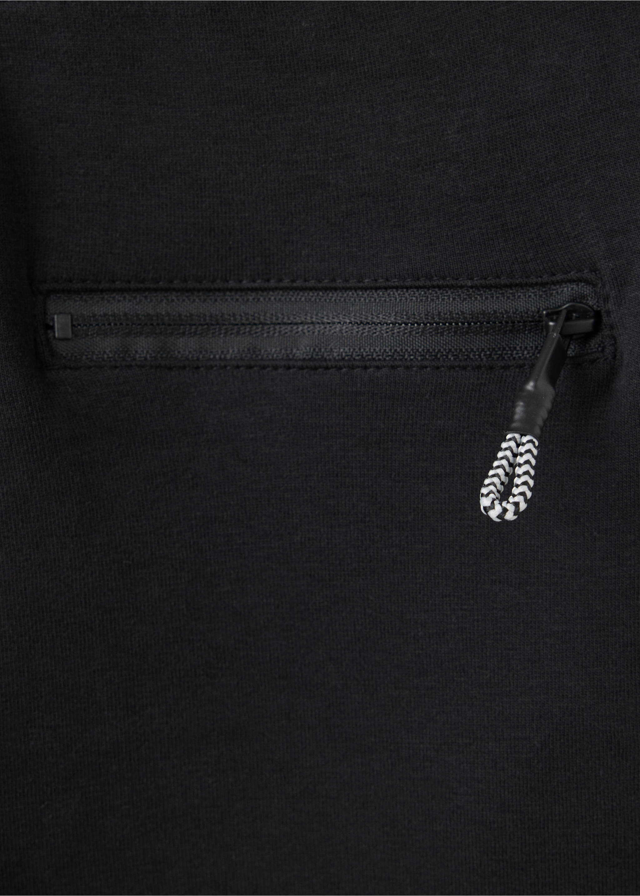 Cotton jogger-style trousers - Details of the article 0, Black. Ref: 37024429-00.