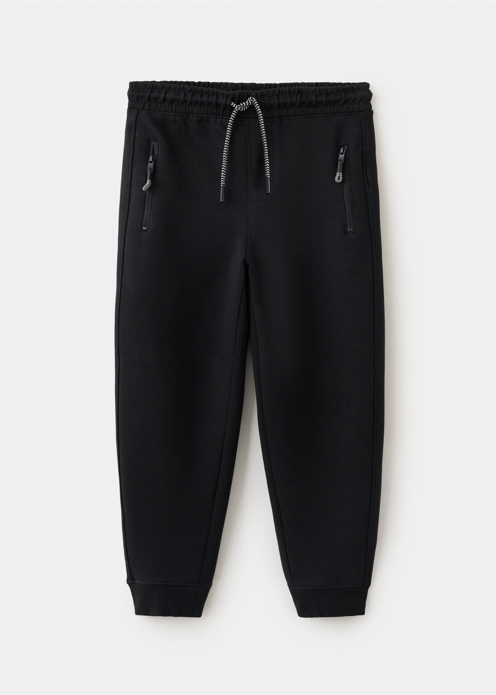 Cotton jogger-style trousers - Article without model, Black. Ref: 37024429-00.