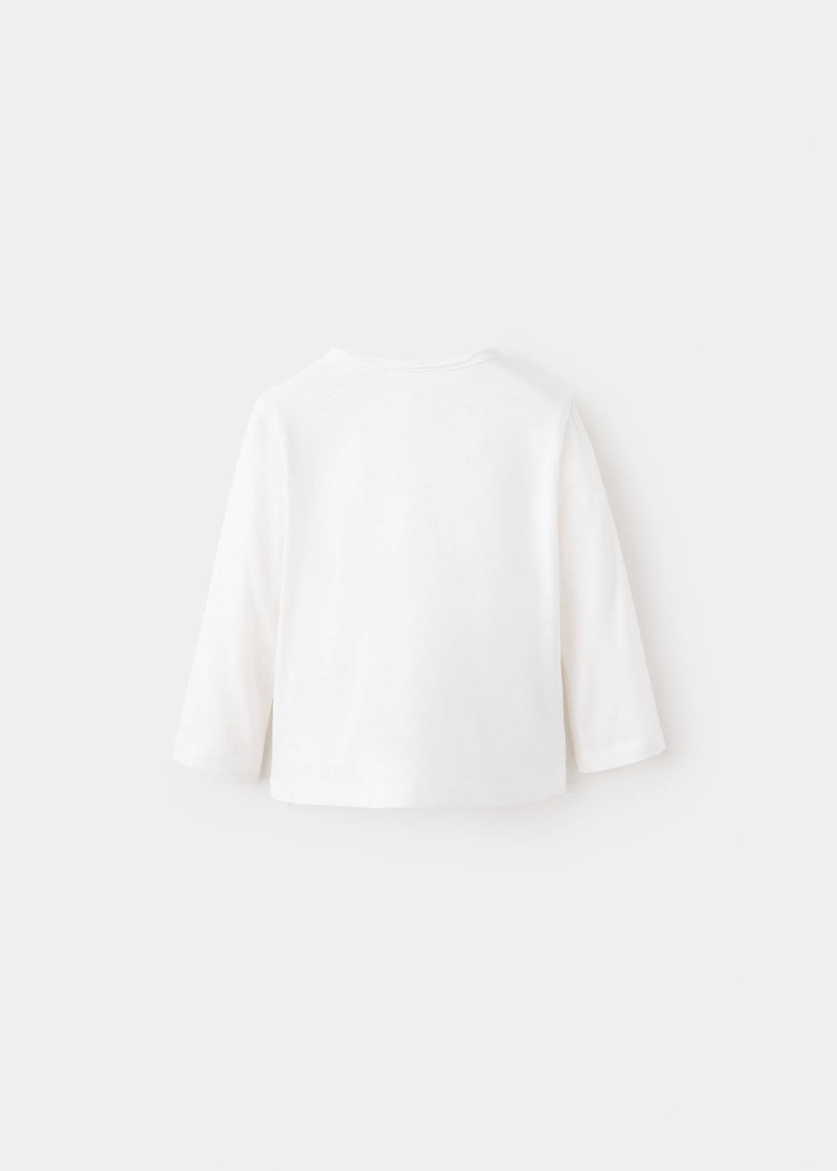 Buttoned cotton T-shirt — Off White