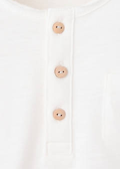 Buttoned cotton T-shirt — Off White 2