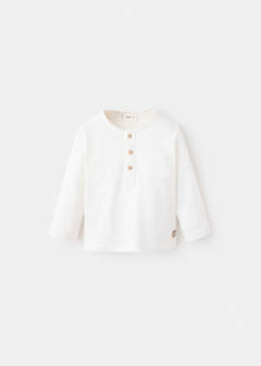 Buttoned cotton T-shirt — Off White 1