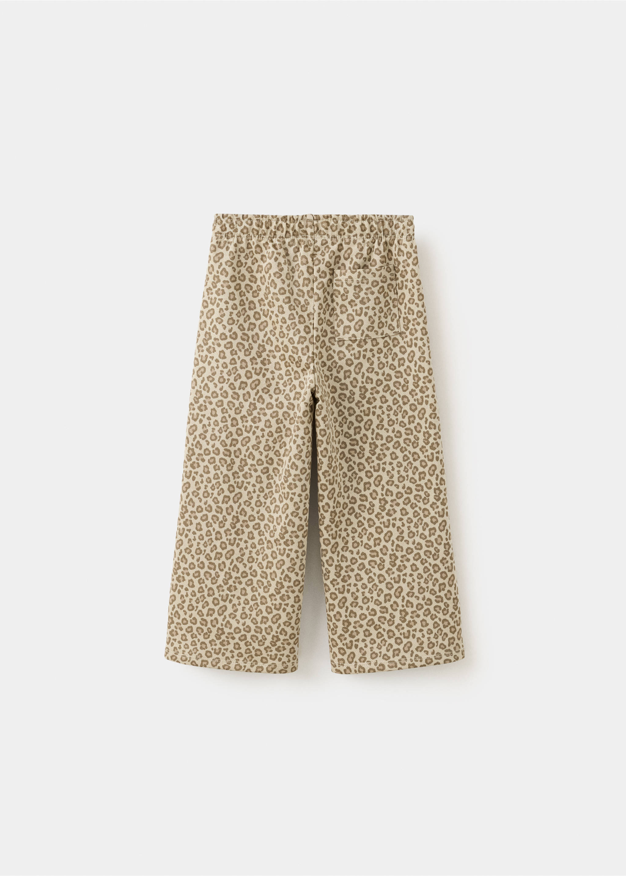 Animal print jogger trousers - Reverse of the article, Brown. Ref: 37024432-00.
