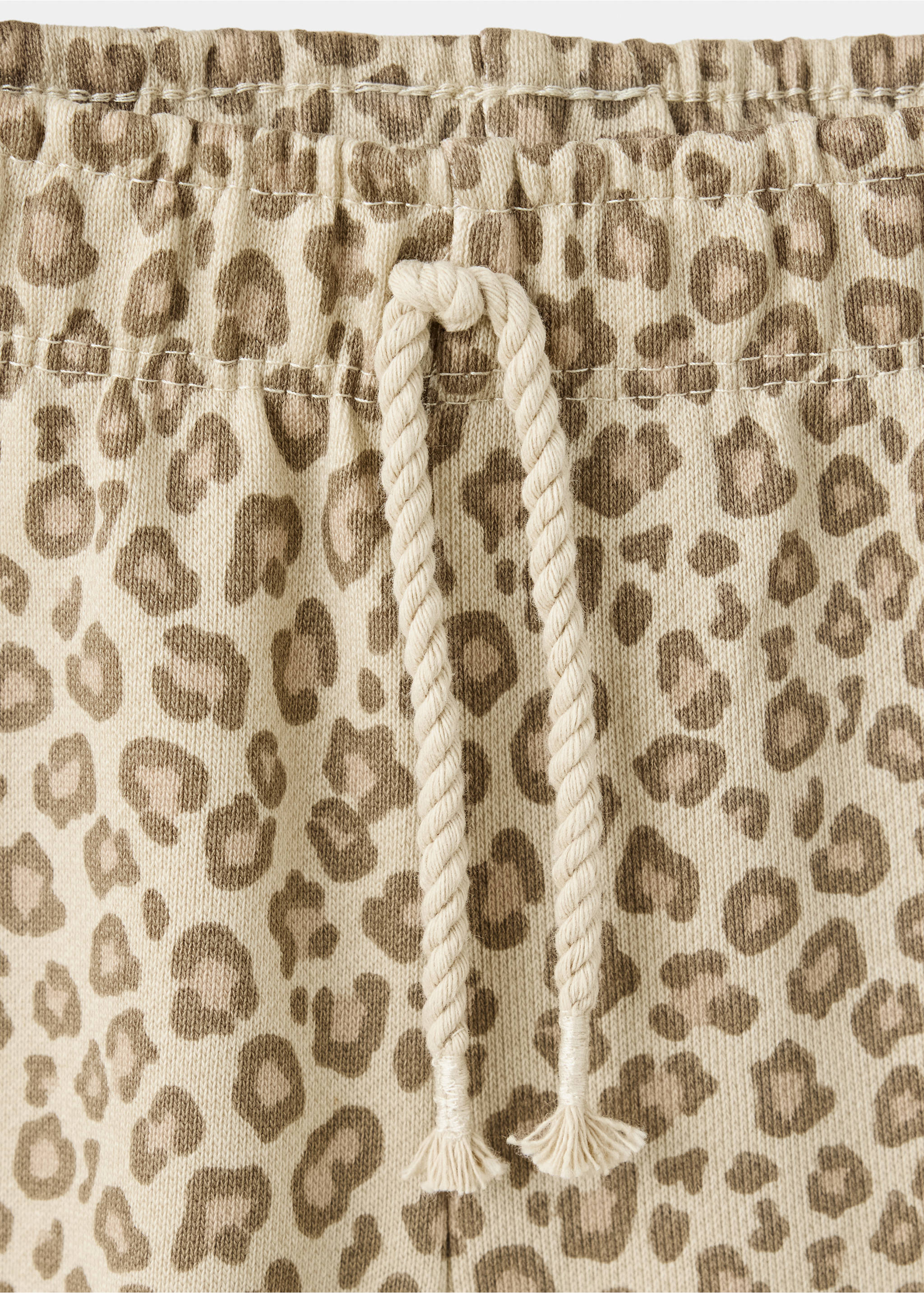Animal print jogger trousers - Details of the article 8, Brown. Ref: 37024432-00.