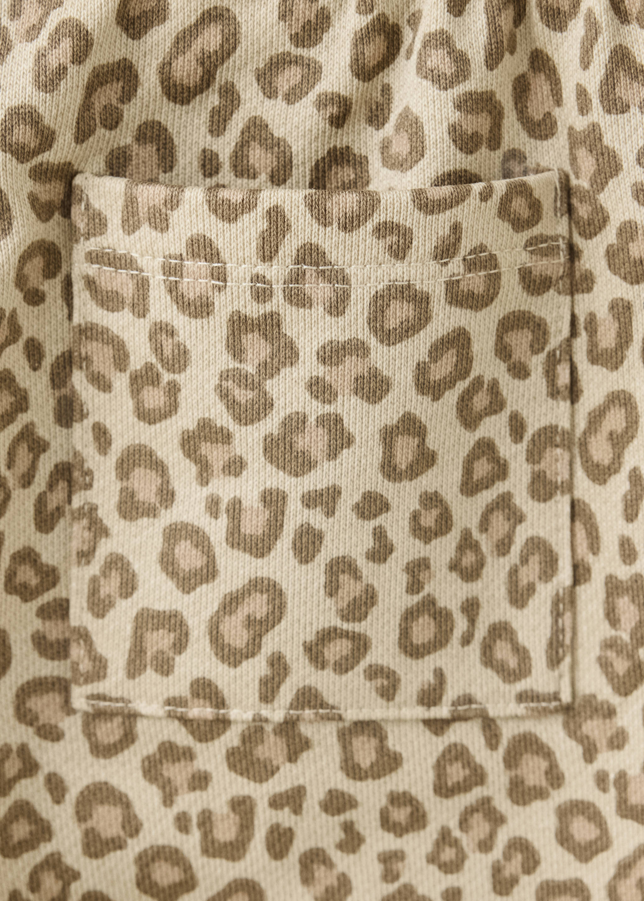 Animal print jogger trousers - Details of the article 0