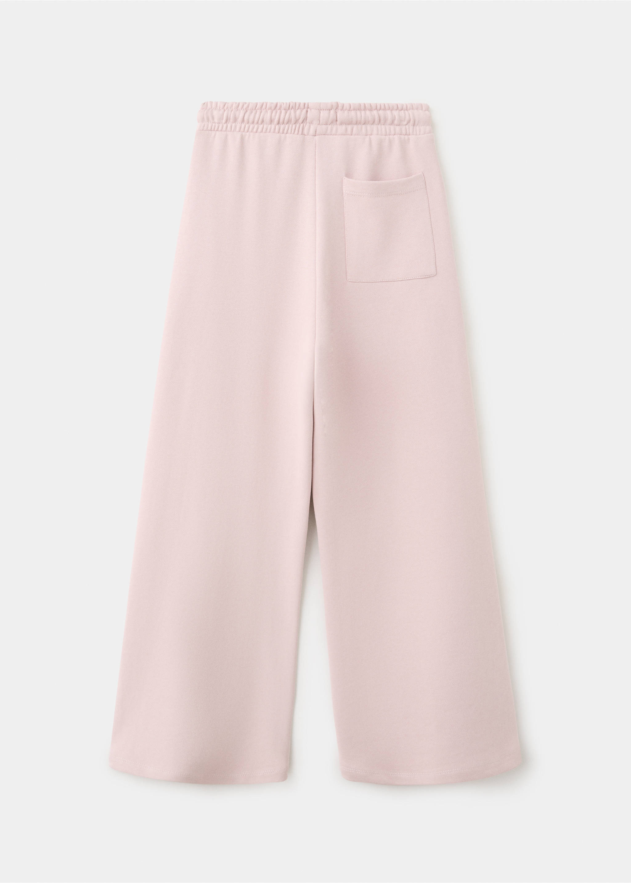 Wide leg jogger trousers - Reverse of the article, Pink. Ref: 37024433-00.