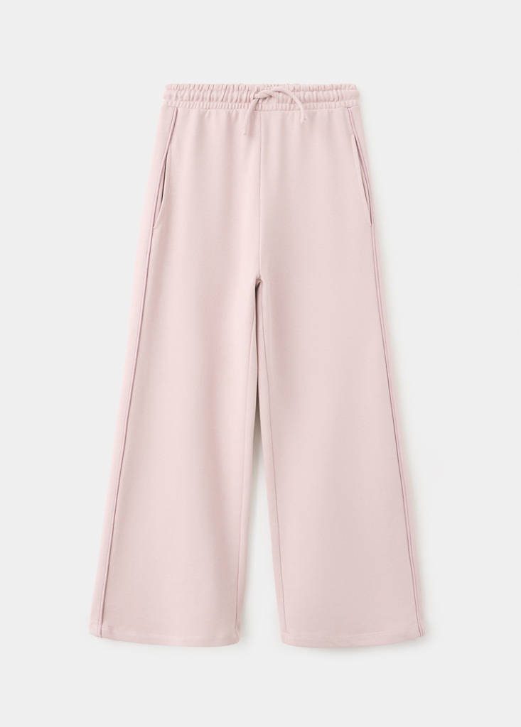 Wide leg jogger trousers — Pink