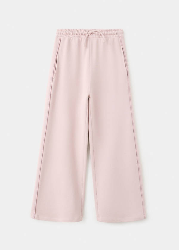 Wide leg jogger trousers — Pink