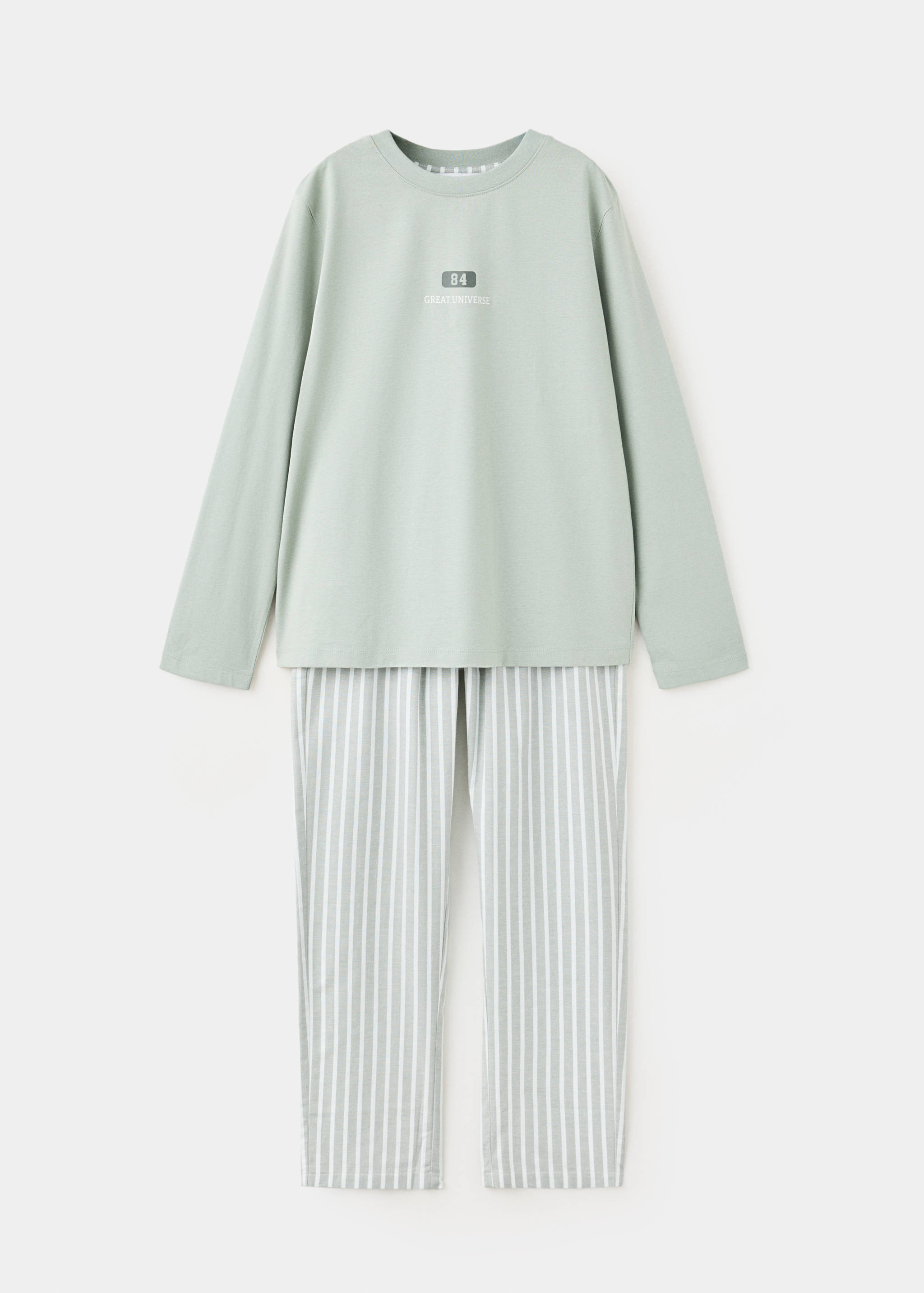Full printed cotton pyjamas set - Article without model