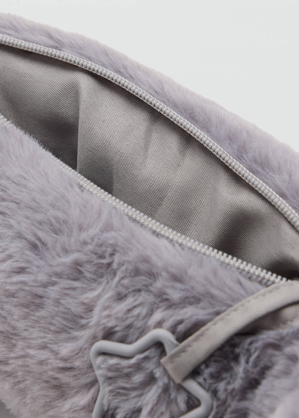 Dinosaur hair pouch — Grey