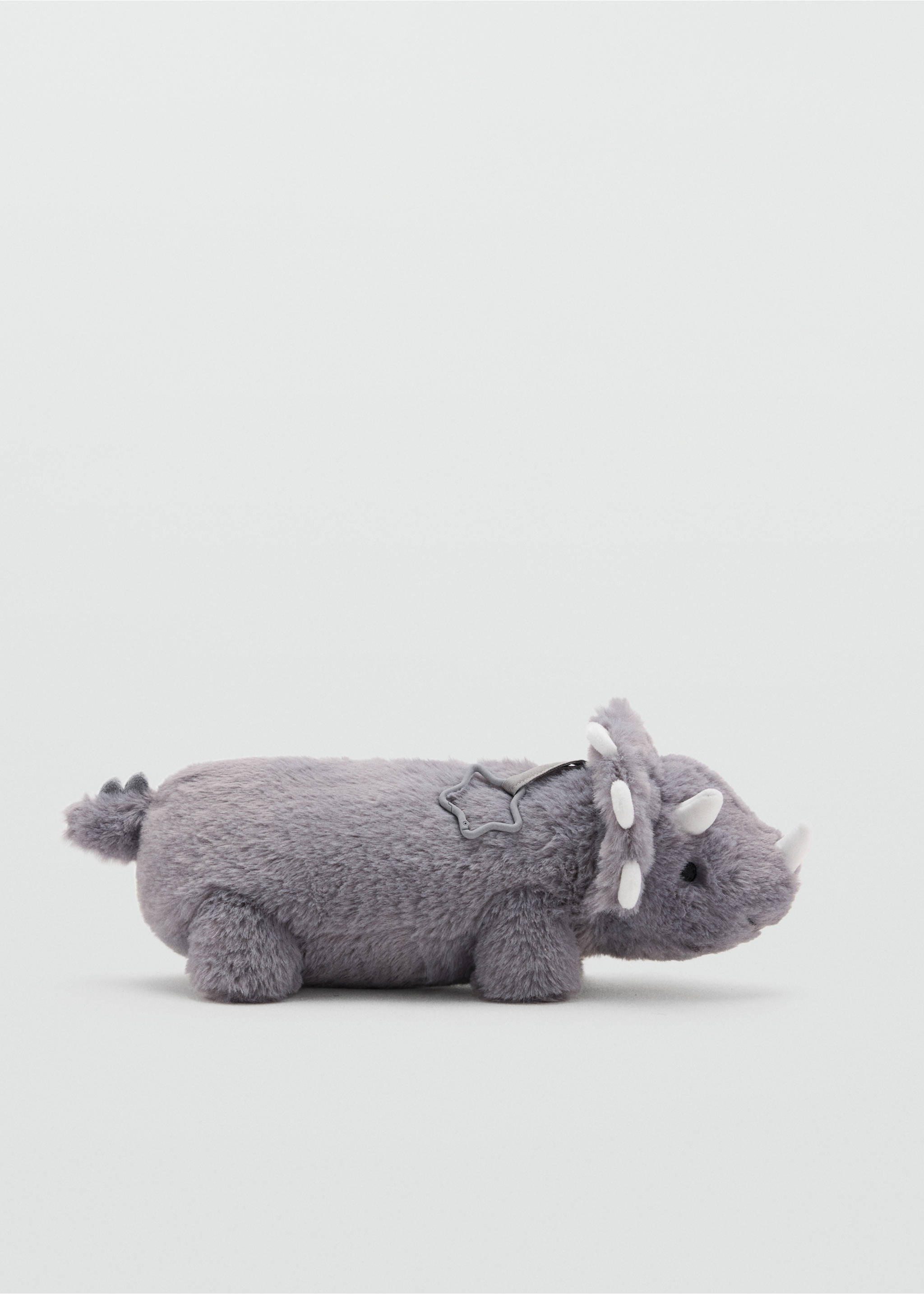 Dinosaur-print pencil case - Article without model, Grey. Ref: 37024441-00.