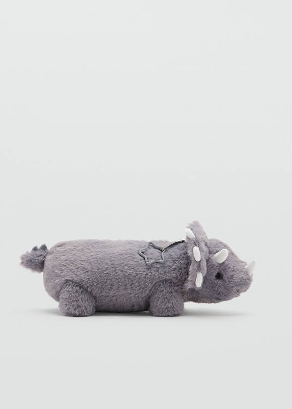Dinosaur hair pouch — Grey