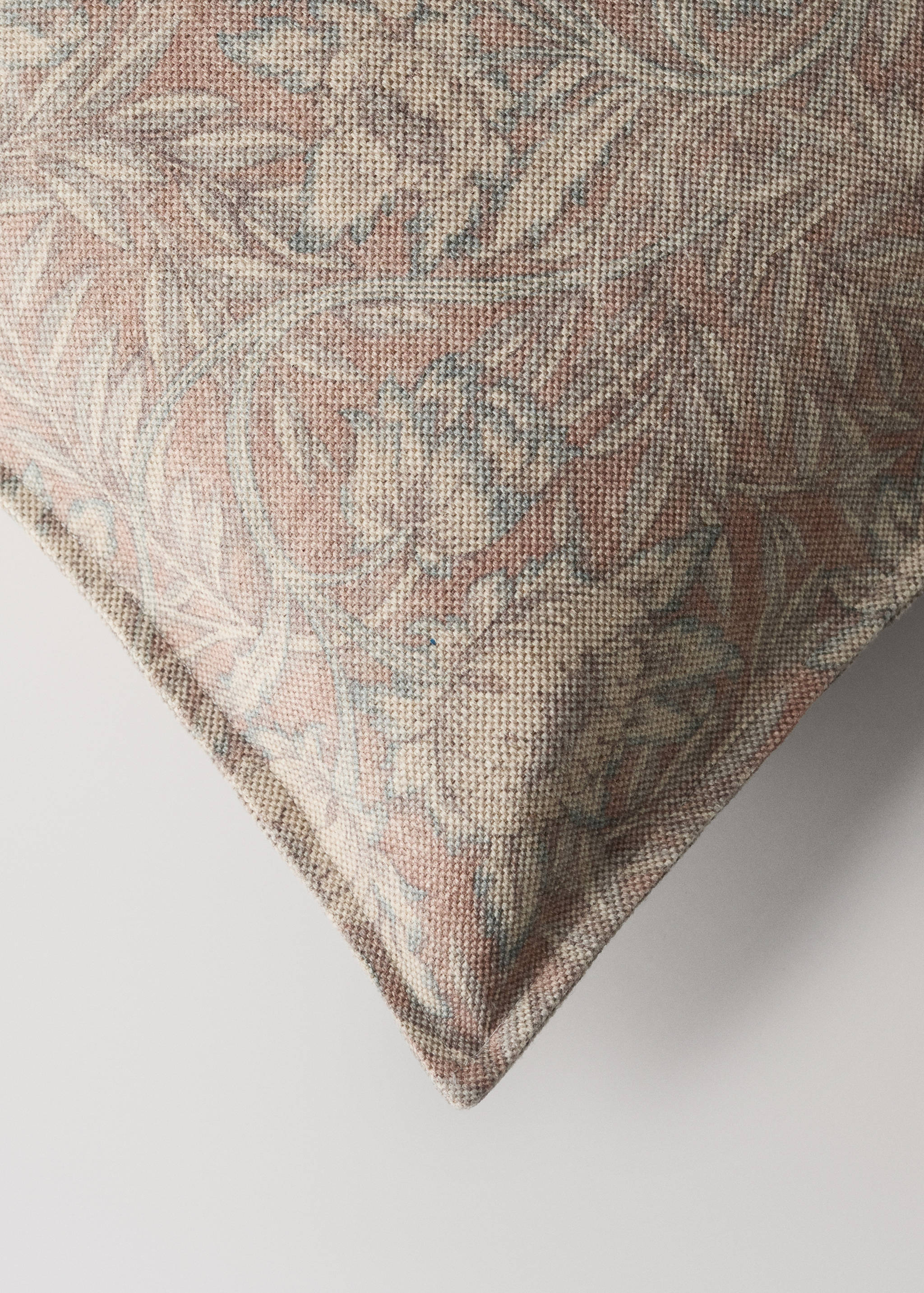 Housse de coussin pour lit en coton et lin 50×50 cm - Détail de l'article 1