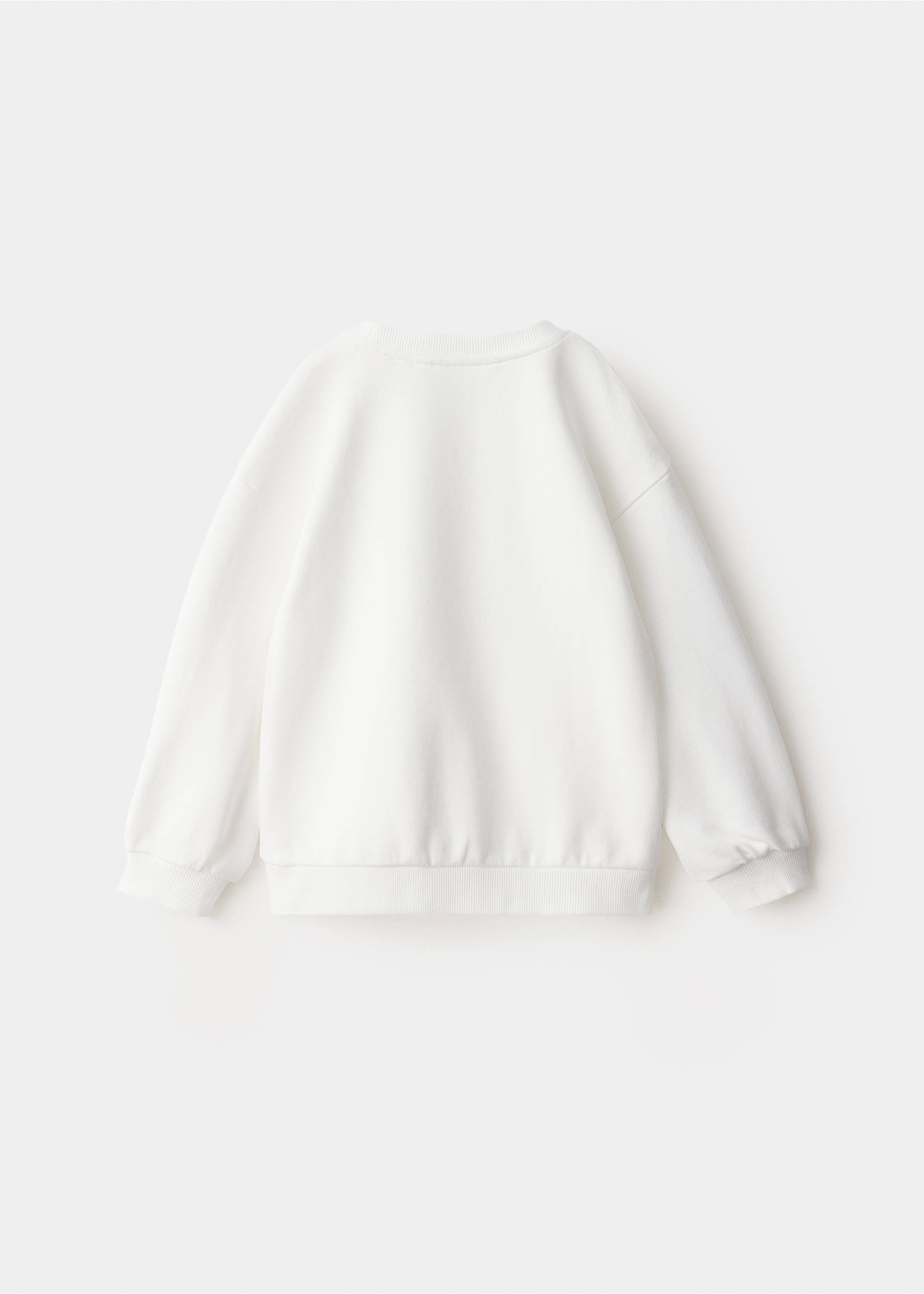 Cotton sweatshirt with print detail - Reverse of the article, Off White. Ref: 37024447-00.