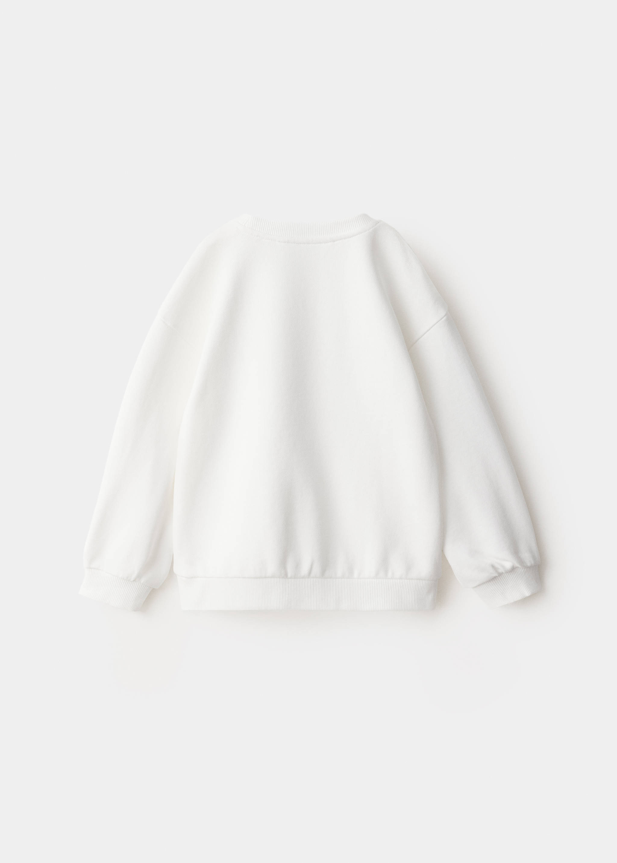 Cotton sweatshirt with print detail - Reverse of the article