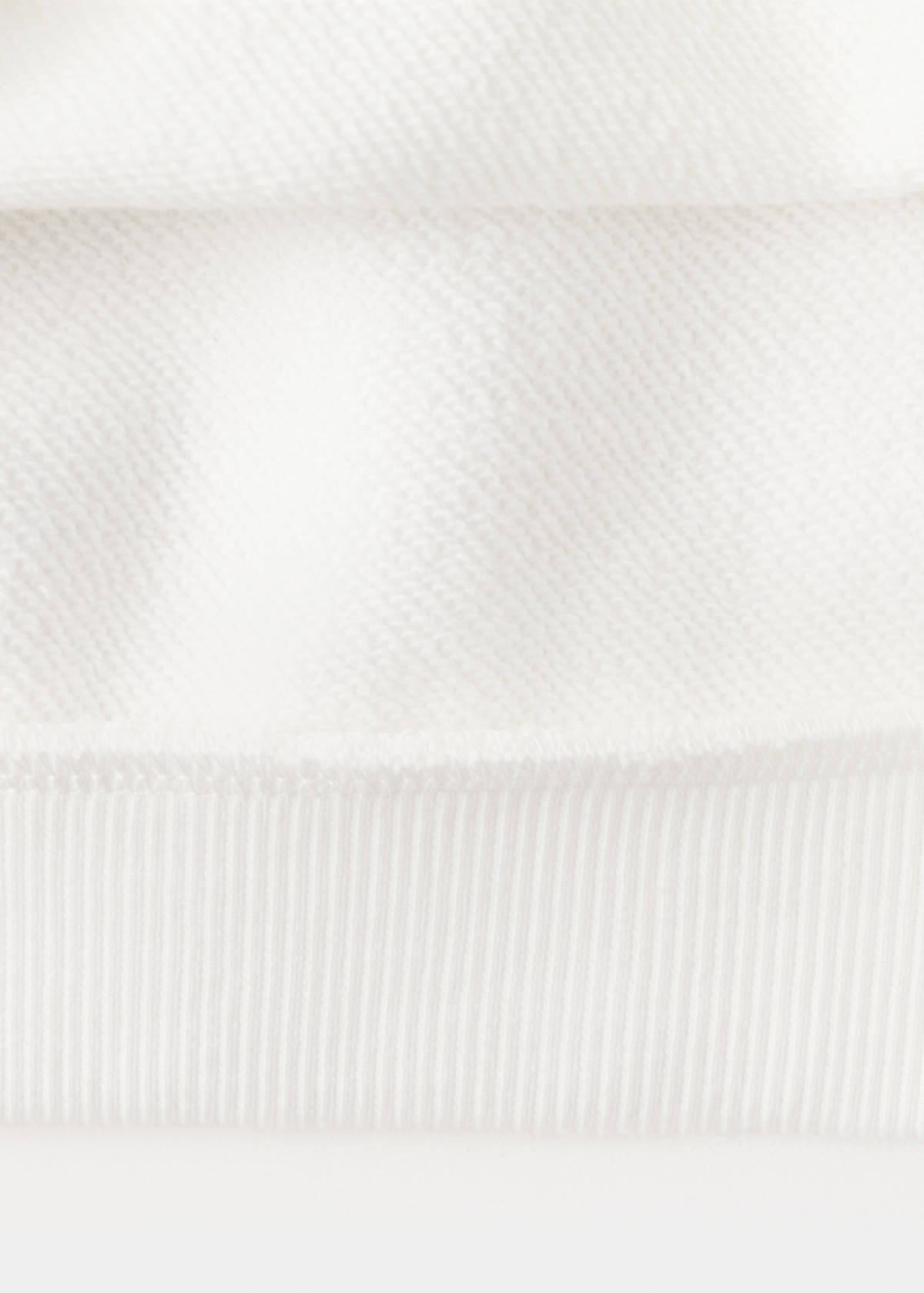 Cotton sweatshirt with print detail — Off White
