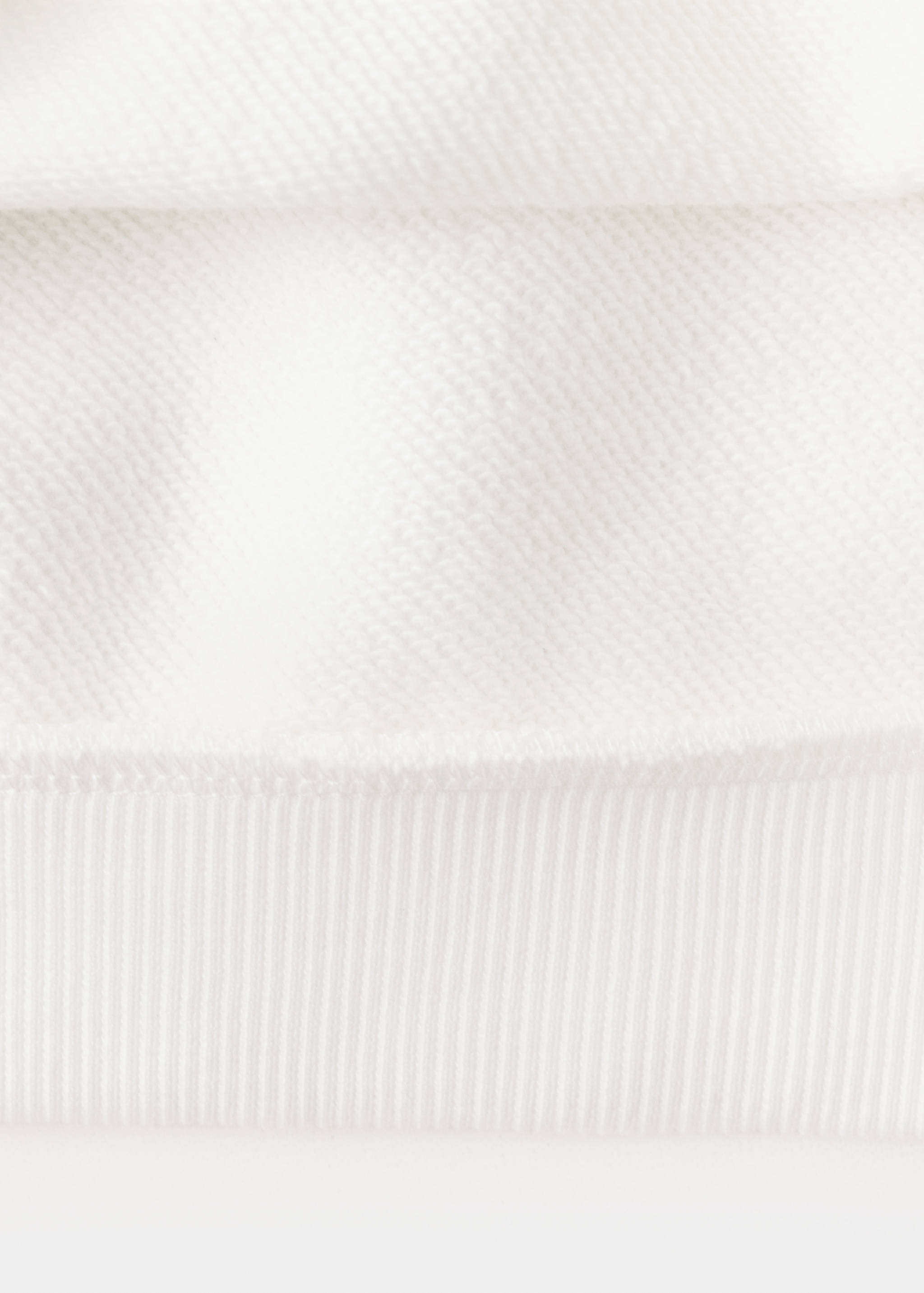 Cotton sweatshirt with print detail - Details of the article 0