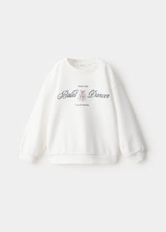 Cotton sweatshirt with print detail — Off White 1
